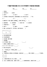 广西南宁市西乡塘区2022-2023学年数学三下期末复习检测试题含解析