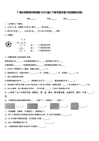 广西壮族柳州市柳城县2023届三下数学期末复习检测模拟试题含解析