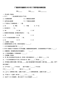 广西百色市德保县2023年三下数学期末调研试题含解析