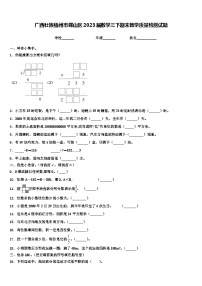 广西壮族梧州市蝶山区2023届数学三下期末教学质量检测试题含解析