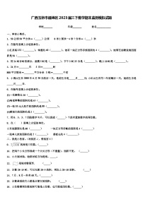 广西玉林市福绵区2023届三下数学期末监测模拟试题含解析