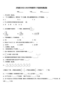 开鲁县2022-2023学年数学三下期末经典试题含解析