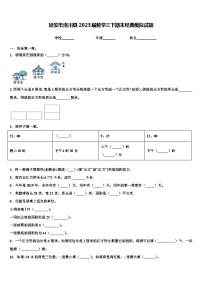 延安市洛川县2023届数学三下期末经典模拟试题含解析