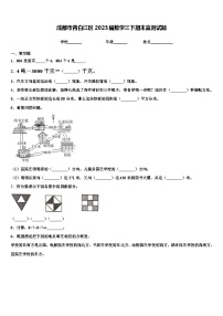 成都市青白江区2023届数学三下期末监测试题含解析