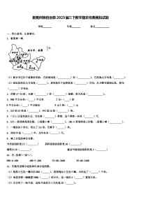 新晃侗族自治县2023届三下数学期末经典模拟试题含解析