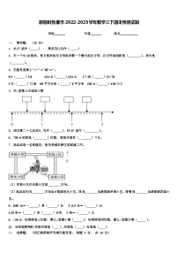 新疆吐鲁番市2022-2023学年数学三下期末预测试题含解析