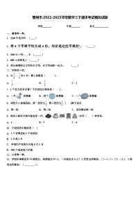 晋州市2022-2023学年数学三下期末考试模拟试题含解析