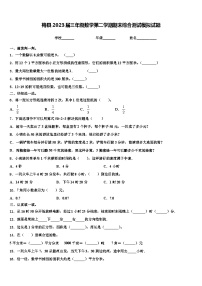 梅县2023届三年级数学第二学期期末综合测试模拟试题含解析