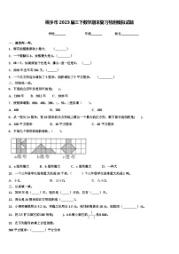 桐乡市2023届三下数学期末复习检测模拟试题含解析