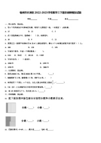 梧州市长洲区2022-2023学年数学三下期末调研模拟试题含解析