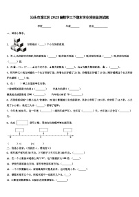 汕头市濠江区2023届数学三下期末学业质量监测试题含解析