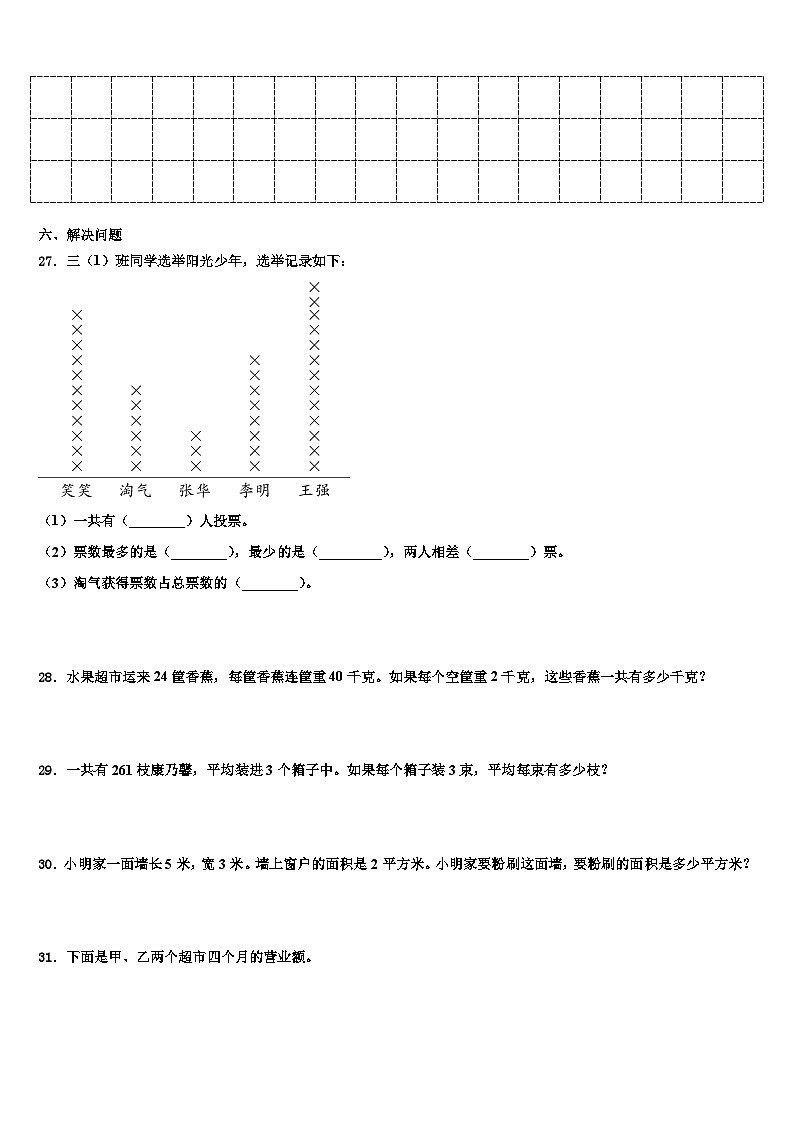 江苏省苏州市张家港市2023届数学三下期末监测模拟试题含解析03