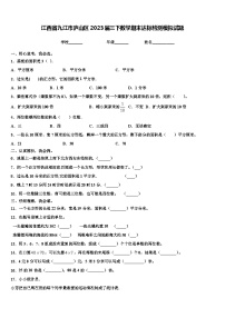 江西省九江市庐山区2023届三下数学期末达标检测模拟试题含解析