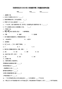 沧州市泊头市2023年三年级数学第二学期期末联考试题含解析