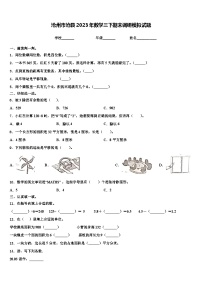 沧州市沧县2023年数学三下期末调研模拟试题含解析