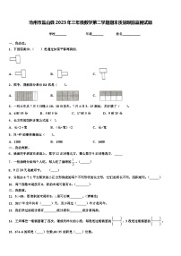 沧州市盐山县2023年三年级数学第二学期期末质量跟踪监视试题含解析