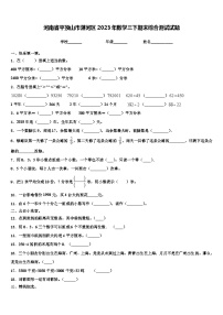 河南省平顶山市湛河区2023年数学三下期末综合测试试题含解析