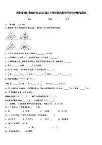 河北省邢台市南宫市2023届三下数学期末教学质量检测模拟试题含解析