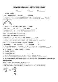 河北省邯郸市武安市2023年数学三下期末考试试题含解析