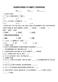 河北省邢台市桥西区2023届数学三下期末联考试题含解析