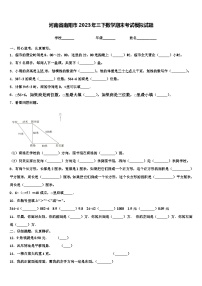 河南省南阳市2023年三下数学期末考试模拟试题含解析