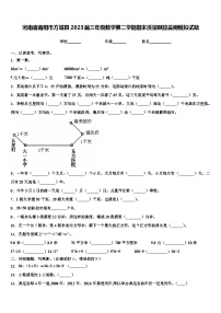 河南省南阳市方城县2023届三年级数学第二学期期末质量跟踪监视模拟试题含解析