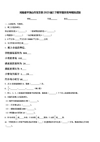 河南省平顶山市宝丰县2023届三下数学期末统考模拟试题含解析