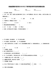 河南省濮阳市清丰县2023年三下数学期末教学质量检测模拟试题含解析