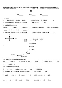 河南省项城市实验小学2022-2023学年三年级数学第二学期期末教学质量检测模拟试题含解析