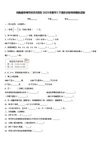 河南省郑州市经济开发区2023年数学三下期末达标检测模拟试题含解析