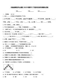 河南省鹤壁市山城区2023年数学三下期末质量检测模拟试题含解析