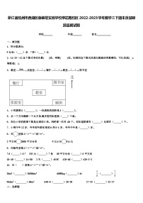 浙江省杭州市西湖区保俶塔实验学校申花路校区2022-2023学年数学三下期末质量跟踪监视试题含解析