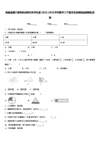 海南省昌江黎族自治县红林学校度2022-2023学年数学三下期末质量跟踪监视模拟试题含解析