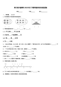 浙江绍兴诸暨市2023年三下数学期末综合测试试题含解析