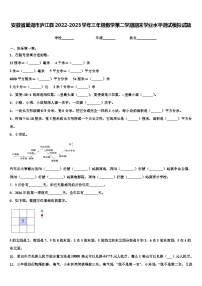 安徽省巢湖市庐江县2022-2023学年三年级数学第二学期期末学业水平测试模拟试题含解析