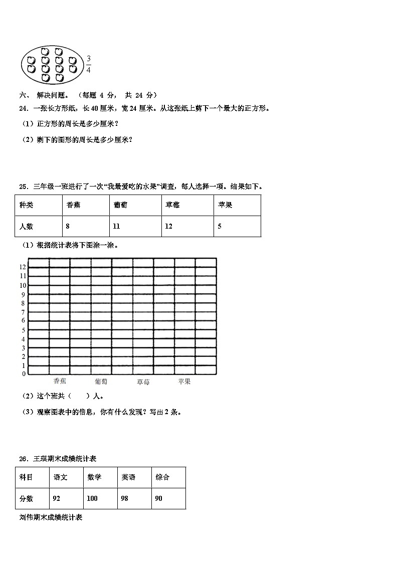 山西省运城市绛县2023年数学三下期末学业水平测试试题含解析03