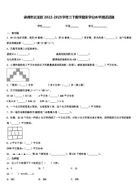 徐州市云龙区2022-2023学年三下数学期末学业水平测试试题含解析