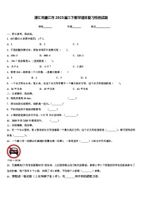 湛江市廉江市2023届三下数学期末复习检测试题含解析