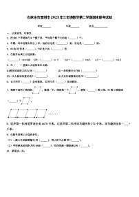 石家庄市晋州市2023年三年级数学第二学期期末联考试题含解析