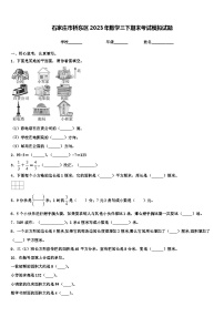 石家庄市桥东区2023年数学三下期末考试模拟试题含解析