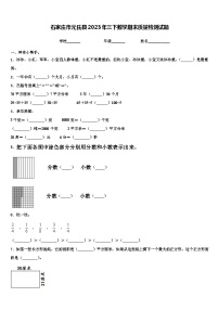 石家庄市元氏县2023年三下数学期末质量检测试题含解析