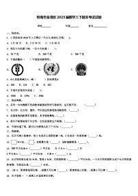 珠海市金湾区2023届数学三下期末考试试题含解析