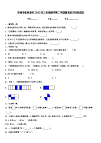 苏州市张家港市2023年三年级数学第二学期期末复习检测试题含解析