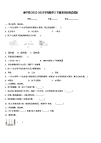 肃宁县2022-2023学年数学三下期末综合测试试题含解析