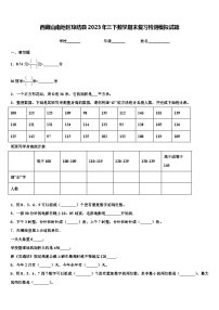 西藏山南地区琼结县2023年三下数学期末复习检测模拟试题含解析