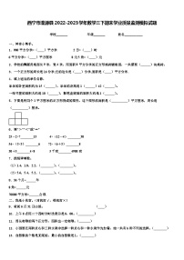 西宁市湟源县2022-2023学年数学三下期末学业质量监测模拟试题含解析