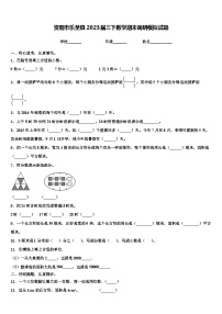 资阳市乐至县2023届三下数学期末调研模拟试题含解析