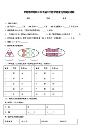 邵阳市邵阳县2023届三下数学期末统考模拟试题含解析