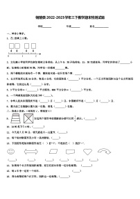 铜陵县2022-2023学年三下数学期末检测试题含解析