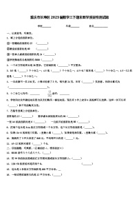 重庆市长寿区2023届数学三下期末教学质量检测试题含解析